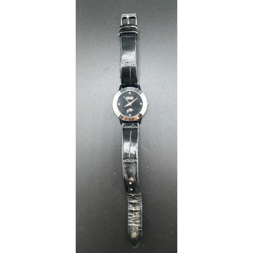 Polo Club Britannia Watch Crystal Accents Black